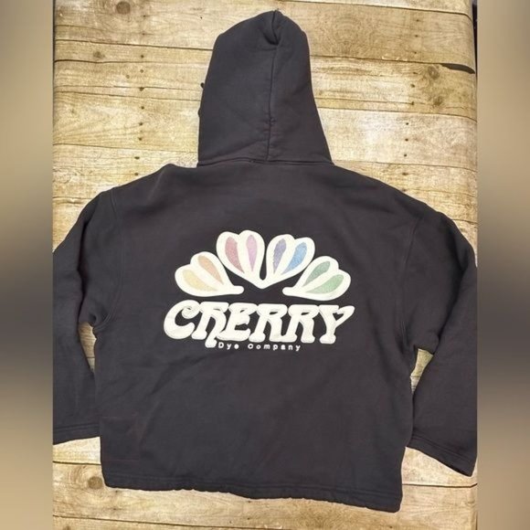 Cherry LA Shirts Cherry La Dye Company Poncho Hoodie In Black